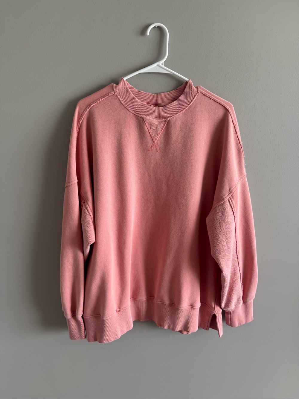 Aerie Woman’s Vintage-Style Pink Crewneck Sweatshirt